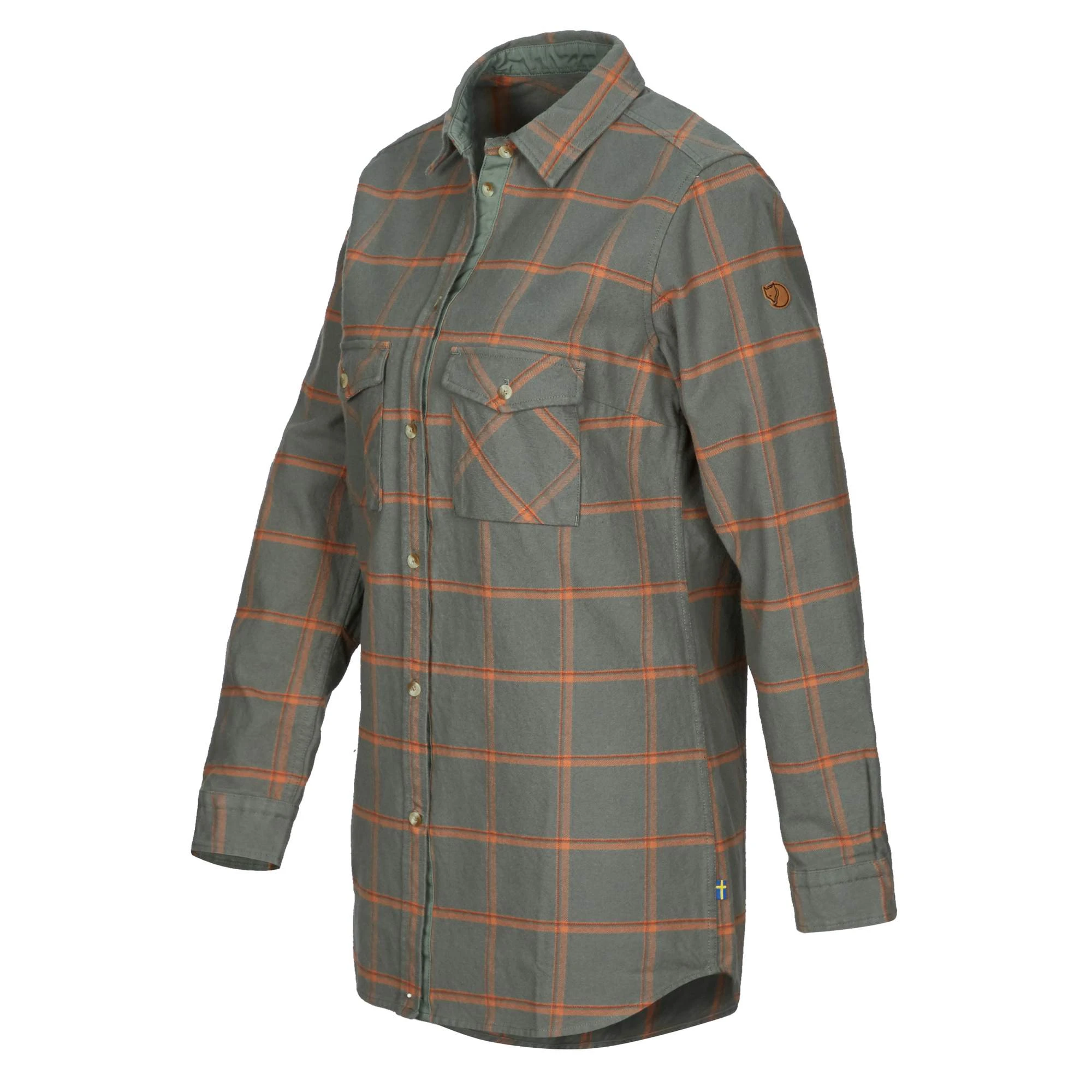 FJÄLLRÄVEN ÖVIK TWILL SHIRT LS W Damen - Outdoor Bluse – Bild 2